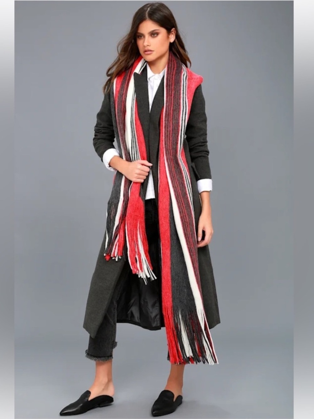 FREE PEOPLE Striped Kolby Scarf NWOT
